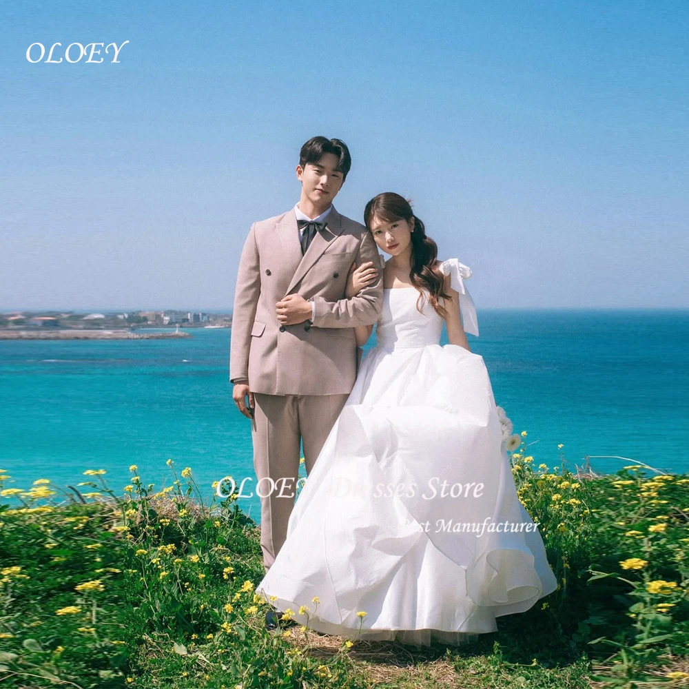 OLOEY Simple White Taffeta Wedding Korean Photography Spaghetti Strap Off The Shoulder Formal Bridal Dresses Wedding Customized
OLOEY Simple White Taffeta Wedding Korean Photography Spaghetti Strap Off The Shoulder Formal Bridal Dresses Wedding Customized
