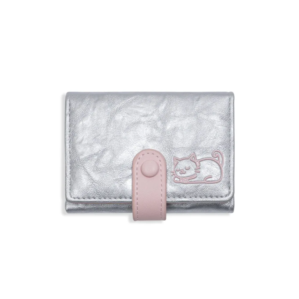 Lovely Portable Cat Printed Wallet PU Leather Cute Short Leather Purse Multiple Card Card Pouch Three Fold Wallet Women
Lovely Portable Cat Printed Wallet PU Leather Cute Short Leather Purse Multiple Card Card Pouch Three Fold Wallet Women