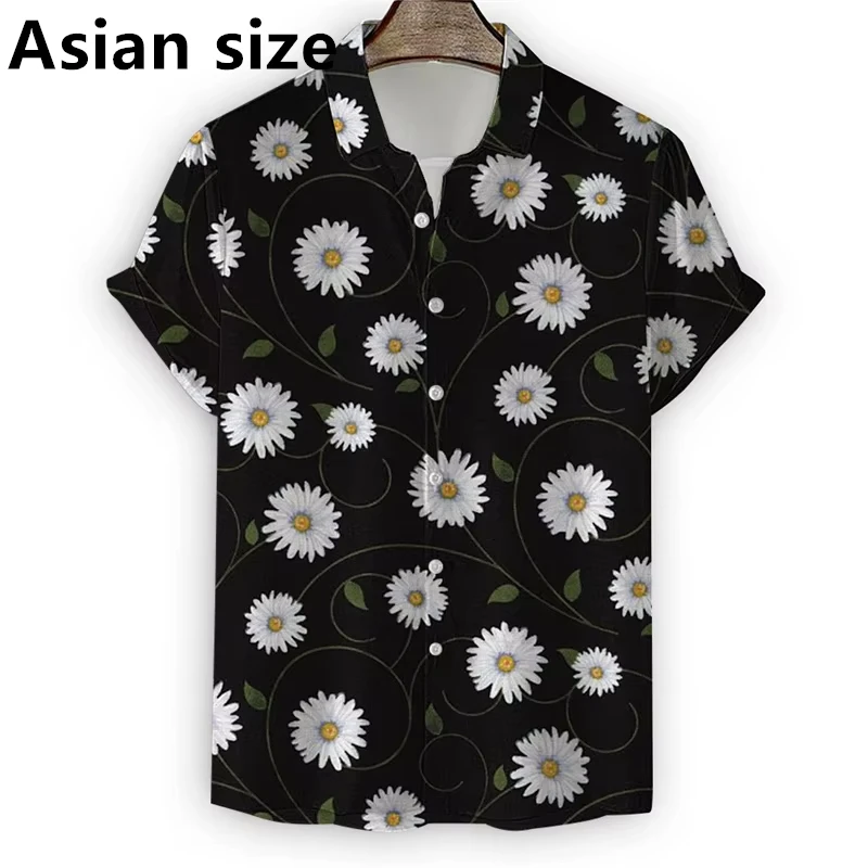 Summer Daisy Flowers Graphic Shirt For Men Women 3d Print Short Sleeve Shirt Tops Summer Hawaiian Button Lapel Shirts Streetwear
Summer Daisy Flowers Graphic Shirt For Men Women 3d Print Short Sleeve Shirt Tops Summer Hawaiian Button Lapel Shirts Streetwear