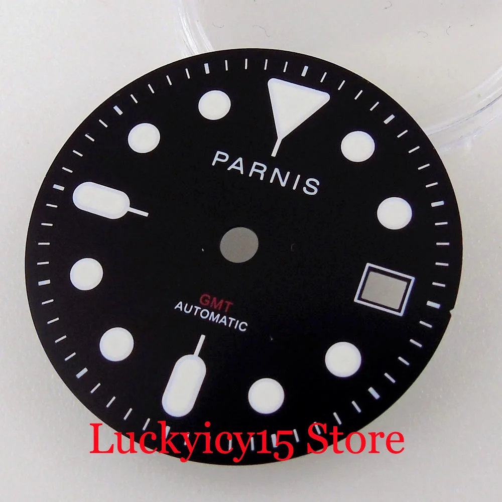 PARNIS 29.2MM Watch Black Dial Fit Mingzhu 3804 GMT Automatic Movement Men's Watch Case
PARNIS 29.2MM Watch Black Dial Fit Mingzhu 3804 GMT Automatic Movement Men's Watch Case
