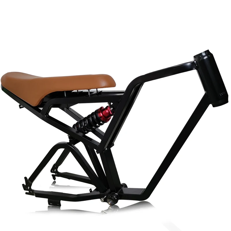 Kalosse 20Inches Soft-tail Full Suspension Electrical Snow Bike Frame Electric Fat Bicycle Frame
Kalosse 20Inches Soft-tail Full Suspension Electrical Snow Bike Frame Electric Fat Bicycle Frame