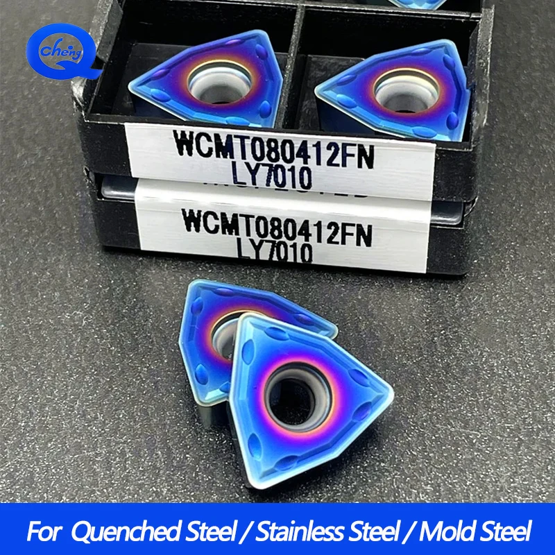 10 шт./кор. WCMT050304 WCMT06T308 вставки с нано-синим покрытием, подходят для закаленной стали, стали высокой твердости и других материалов 
10 шт./кор. WCMT050304 WCMT06T308 вставки с нано-синим покрытием, подходят для закаленной стали, стали высокой твердости и других материалов