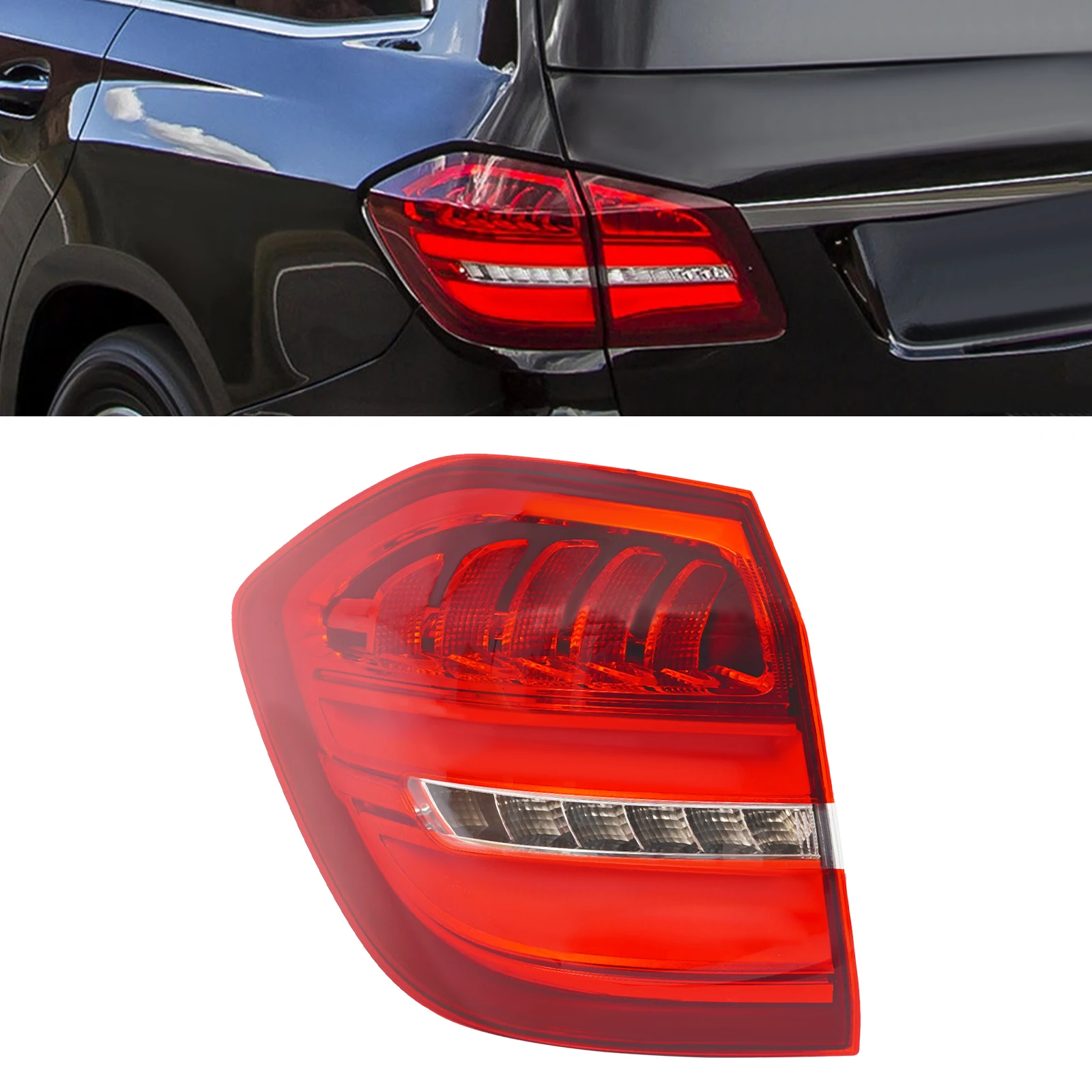 Outer Tail Light, Outer Tail Light for Mercedes-Benz 17-19 GLS450 GLS550 GLS63 AMG X166, Left Driver Side Outer Tail Light
Outer Tail Light, Outer Tail Light for Mercedes-Benz 17-19 GLS450 GLS550 GLS63 AMG X166, Left Driver Side Outer Tail Light