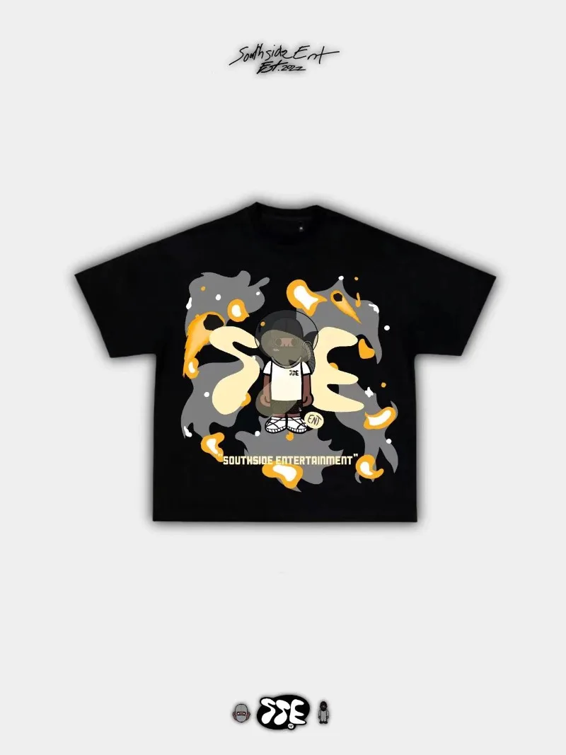 Retro cartoon anime print short sleeve T-shirt Women Y2k loose top Goth Harajuku fashion casual couple summer vintage shirt
Retro cartoon anime print short sleeve T-shirt Women Y2k loose top Goth Harajuku fashion casual couple summer vintage shirt