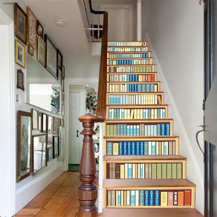 Removable PVC Wall Stickers Decorative Staircase Simulation Bookshelf Decor LT002 Waterproof Wall Mural Home Decoration
Removable PVC Wall Stickers Decorative Staircase Simulation Bookshelf Decor LT002 Waterproof Wall Mural Home Decoration