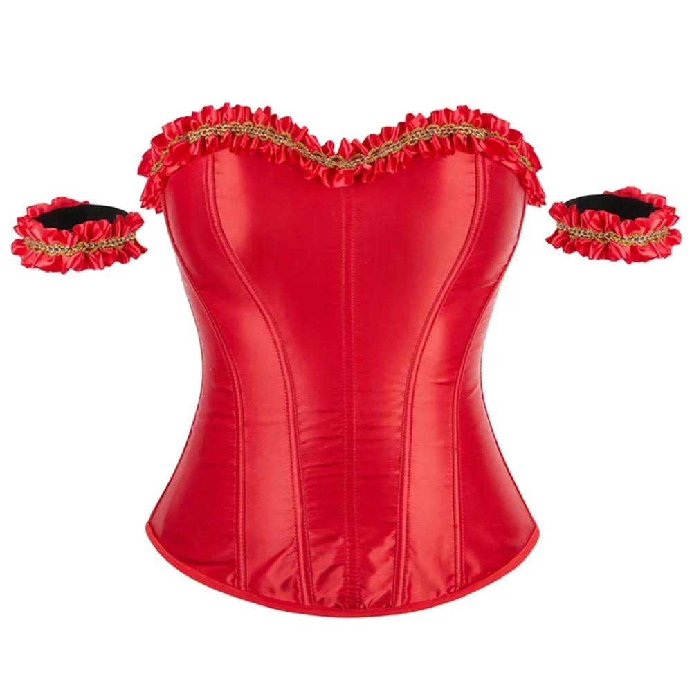 Women Sexy Corsets Lace Up Bond Bustiers Satin Corset Casual Bustier Vintage Style Overbust Bridal Korsett Party Costume
Women Sexy Corsets Lace Up Bond Bustiers Satin Corset Casual Bustier Vintage Style Overbust Bridal Korsett Party Costume