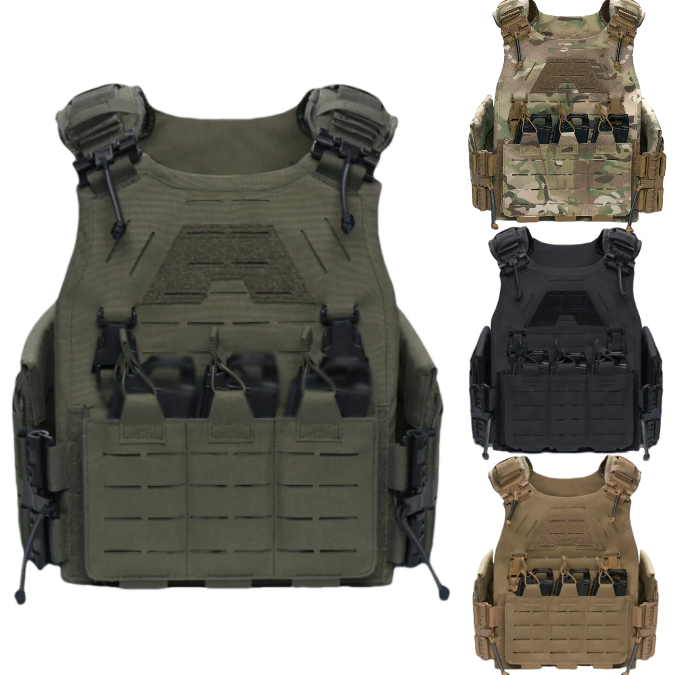 Light Laser Cut Tactical Plate Carrier Hunting Vest MOLLE Quick Release Fast Adjust Cummerbund CS Airsoft Agilite Combat Gear
Light Laser Cut Tactical Plate Carrier Hunting Vest MOLLE Quick Release Fast Adjust Cummerbund CS Airsoft Agilite Combat Gear