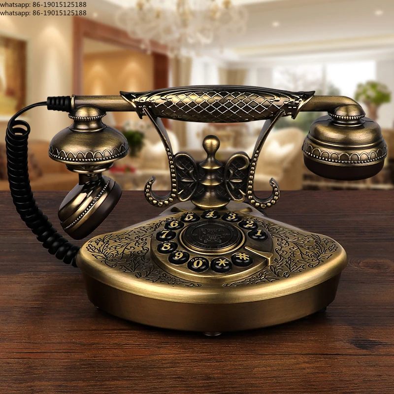 Retro Vintage Desk Telephone Antique Style Button Dial Metal Phone, Electronic Ringtones, Home Office Telephone Decoration
Retro Vintage Desk Telephone Antique Style Button Dial Metal Phone, Electronic Ringtones, Home Office Telephone Decoration