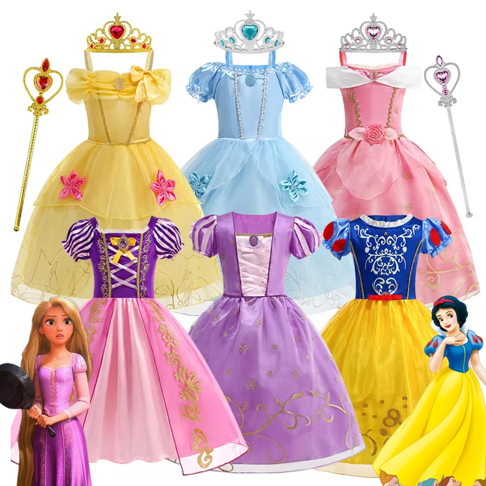 Girl Snow white Princess Dress Rapunzel Costume Aurora Princess Cosplay Halloween Carnival Party Vestidos Kids Dress
Girl Snow white Princess Dress Rapunzel Costume Aurora Princess Cosplay Halloween Carnival Party Vestidos Kids Dress