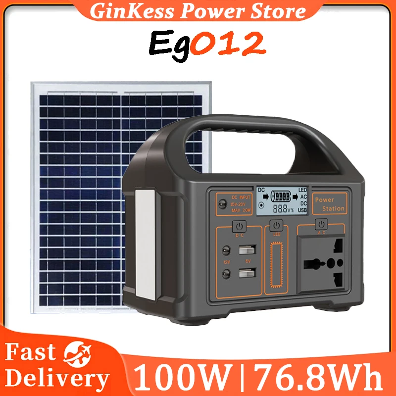 100W 220V/110V Portable Power Station LiFePo4 Battery Solar Generator Storage 24000mAh Power Bank For Camping Travel
100W 220V/110V Portable Power Station LiFePo4 Battery Solar Generator Storage 24000mAh Power Bank For Camping Travel