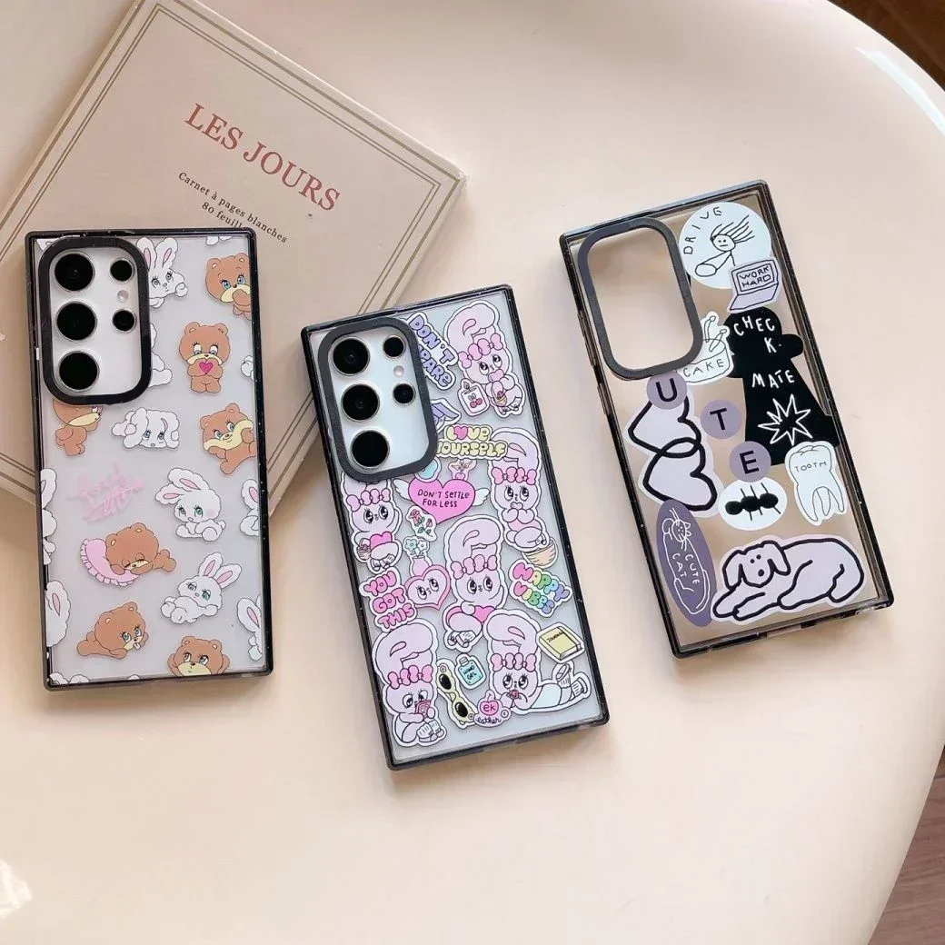 Dog Rabbit Acrylic Black Border Case for Samsung Galaxy S25 S24 S23 Ultra S25U S23+ S24 Plus Protective Shell
Dog Rabbit Acrylic Black Border Case for Samsung Galaxy S25 S24 S23 Ultra S25U S23+ S24 Plus Protective Shell