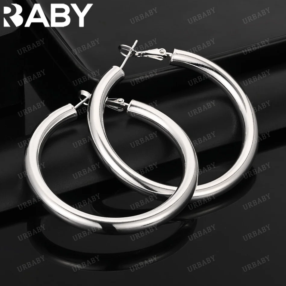 URBABY Popular Fine 925 Sterling Silver Hoop Earrings for Women Creativity Gifts Street All-match Party And Daily Wear
URBABY Popular Fine 925 Sterling Silver Hoop Earrings for Women Creativity Gifts Street All-match Party And Daily Wear