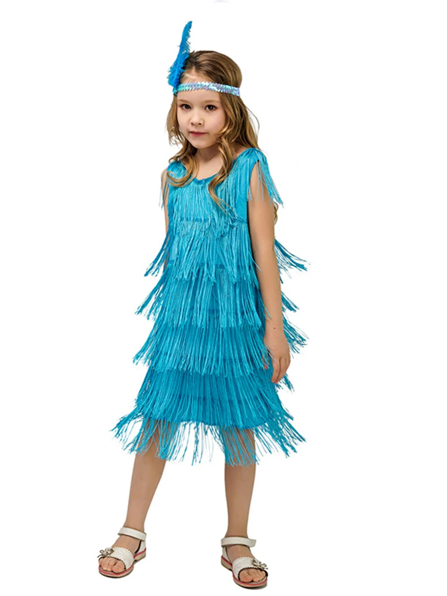 Retro Latin Dance Performance Dress for Girls, Fringe Dress for Children, Party Fringe, Stage
Retro Latin Dance Performance Dress for Girls, Fringe Dress for Children, Party Fringe, Stage