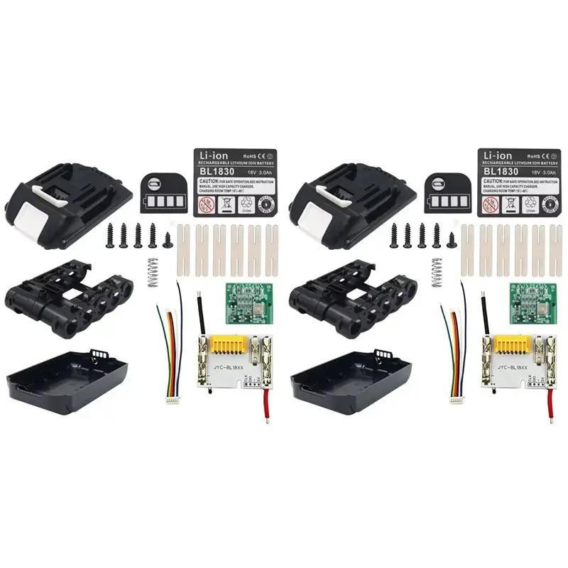 HRBAJ-2X BL1820B Lithium Battery Case 5X18650 BSM PCB Balanced Charging Circuit Board LED Label Box For 18V BL1815
HRBAJ-2X BL1820B Lithium Battery Case 5X18650 BSM PCB Balanced Charging Circuit Board LED Label Box For 18V BL1815