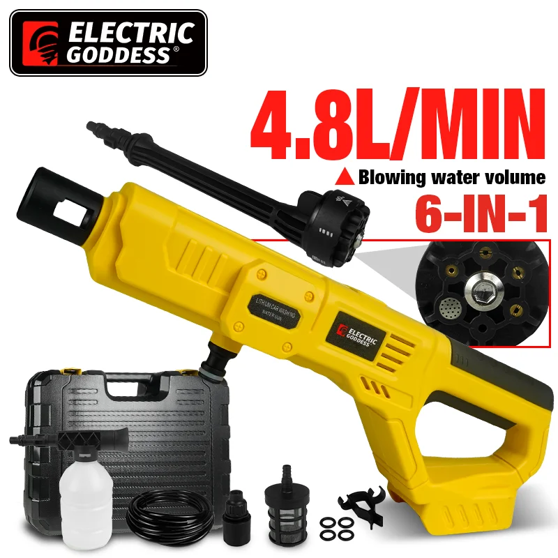 200Bar Brushless High Pressure Car Washer Water Gun 6 IN 1 Cleaning Garden Washing Wash Spray Gun For Dewalt 20V Battery Pins
200Bar Brushless High Pressure Car Washer Water Gun 6 IN 1 Cleaning Garden Washing Wash Spray Gun For Dewalt 20V Battery Pins