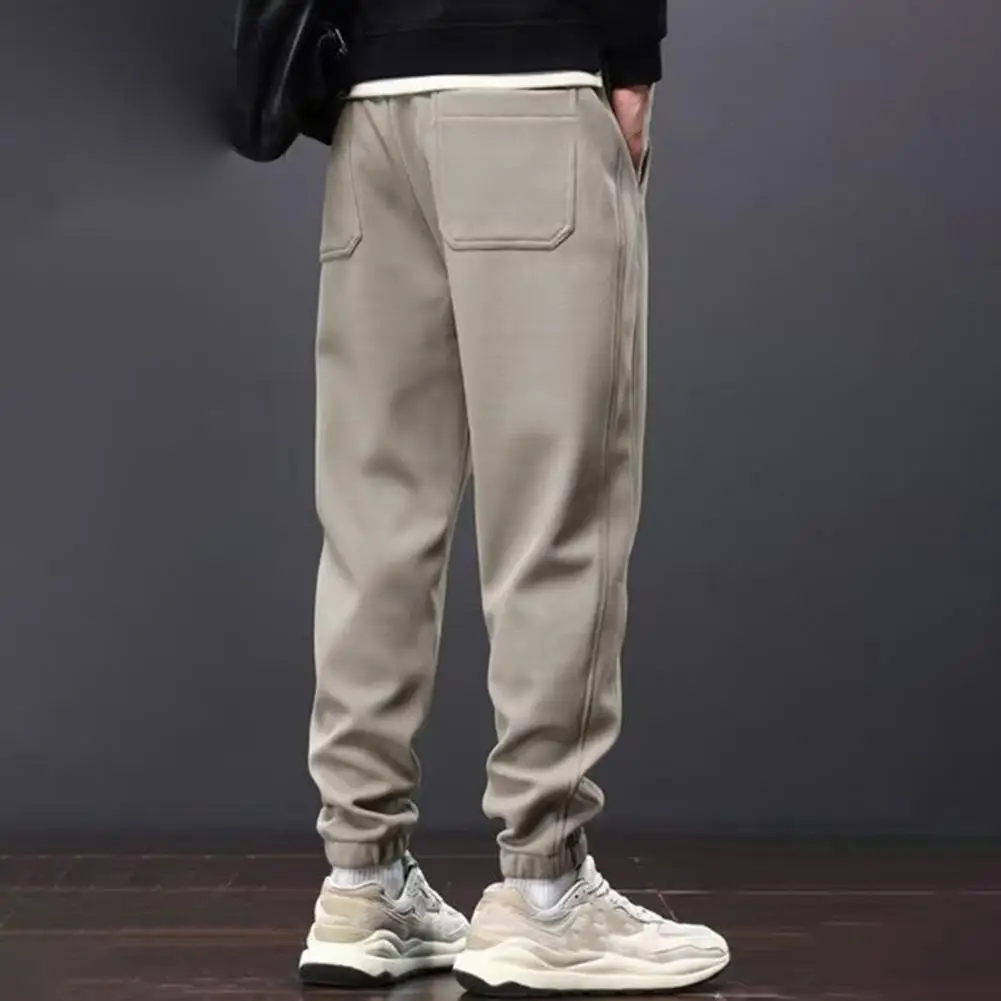 Cold-resistant Fleece Trousers Men's Winter Sport Pants with Drawstring Waist Plush Pockets Comfortable Ankle-banded for Daily
Cold-resistant Fleece Trousers Men's Winter Sport Pants with Drawstring Waist Plush Pockets Comfortable Ankle-banded for Daily