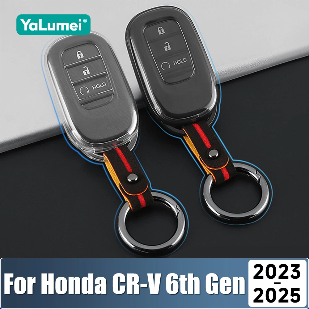 For Honda CR-V CRV 6th Gen 2023 2024 2025 Hybrid Transparent TPU Car Remote Key Case Cover Shell Keychain Accessories
For Honda CR-V CRV 6th Gen 2023 2024 2025 Hybrid Transparent TPU Car Remote Key Case Cover Shell Keychain Accessories