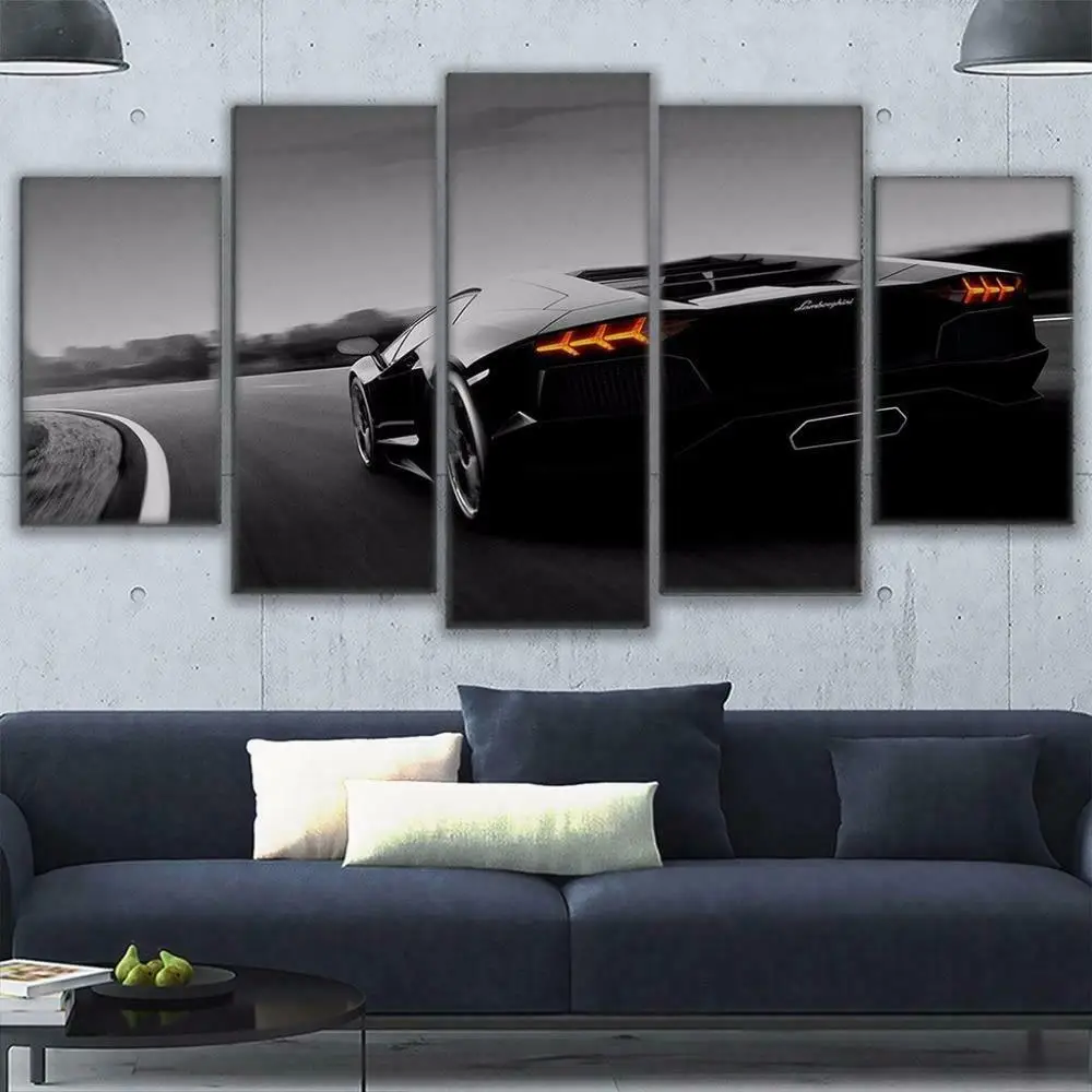 5 Pieces Wall Canvas Arts Black Luxury Sports Car Poster Painting For Living Room Modern Bedroom Mural Colorful Pictures Prints
5 Pieces Wall Canvas Arts Black Luxury Sports Car Poster Painting For Living Room Modern Bedroom Mural Colorful Pictures Prints