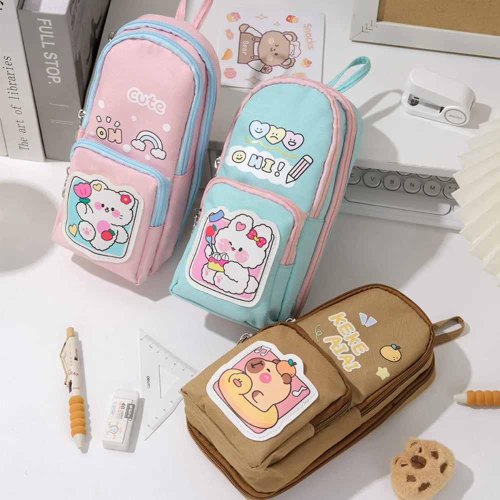 6Layer 11Pockets Capybara Pencil Bag Large Capacity Aesthetic Schoolbag Shape Pencil Case Portable Waterproof
6Layer 11Pockets Capybara Pencil Bag Large Capacity Aesthetic Schoolbag Shape Pencil Case Portable Waterproof