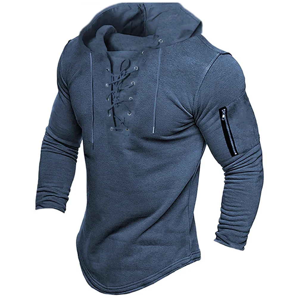 Long Sleeve Sweatshirt For Home Wear Leisure Lace Up Hoodie Blue Casual Sweatshirt Comfortable Fit Slight Stretch
Long Sleeve Sweatshirt For Home Wear Leisure Lace Up Hoodie Blue Casual Sweatshirt Comfortable Fit Slight Stretch