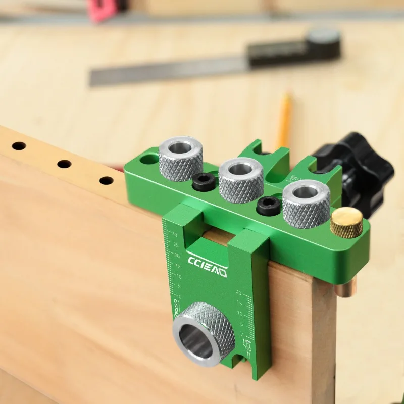 Woodworking Aluminum Alloy 3 in 1 Locator Round Wood Tenon Adjustable Furniture Drilling Locator Woodworking Drilling Tools Set
Woodworking Aluminum Alloy 3 in 1 Locator Round Wood Tenon Adjustable Furniture Drilling Locator Woodworking Drilling Tools Set