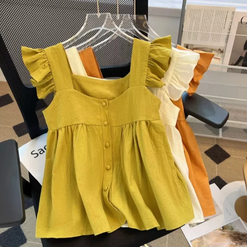 Summer New Style Women's Square Collar Sleeveless Vest Inner Wear with Lace Trim Transparent Chiffon Shirt Fashionable Top
Summer New Style Women's Square Collar Sleeveless Vest Inner Wear with Lace Trim Transparent Chiffon Shirt Fashionable Top