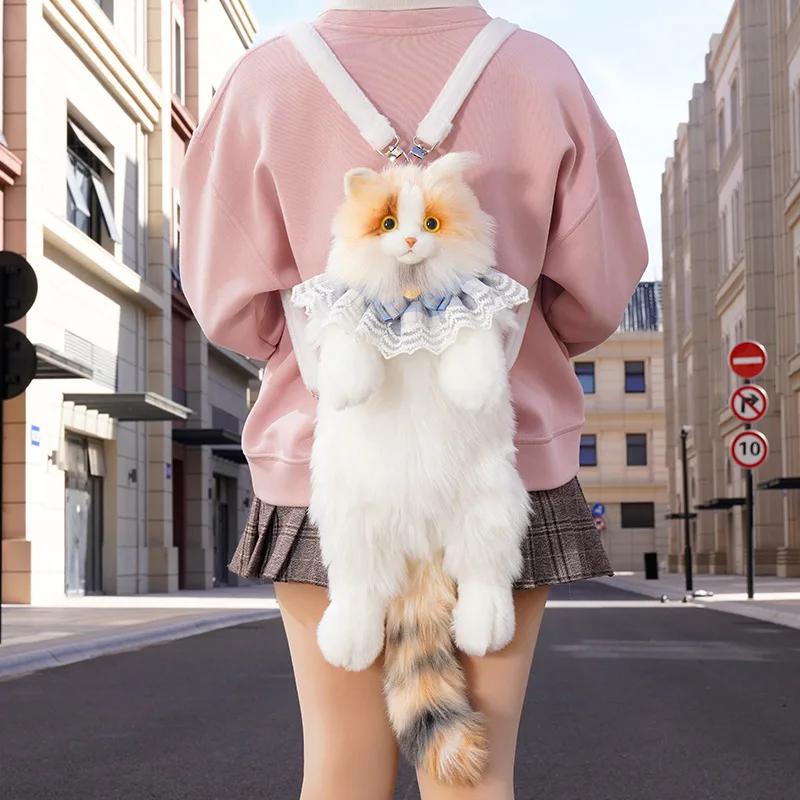 2025 New Super Cartoon Cute Simulation Cat Backpack Pure Handmade Simulation Cat Shopping Bag Birthday Festival Gifts For Kids
2025 New Super Cartoon Cute Simulation Cat Backpack Pure Handmade Simulation Cat Shopping Bag Birthday Festival Gifts For Kids