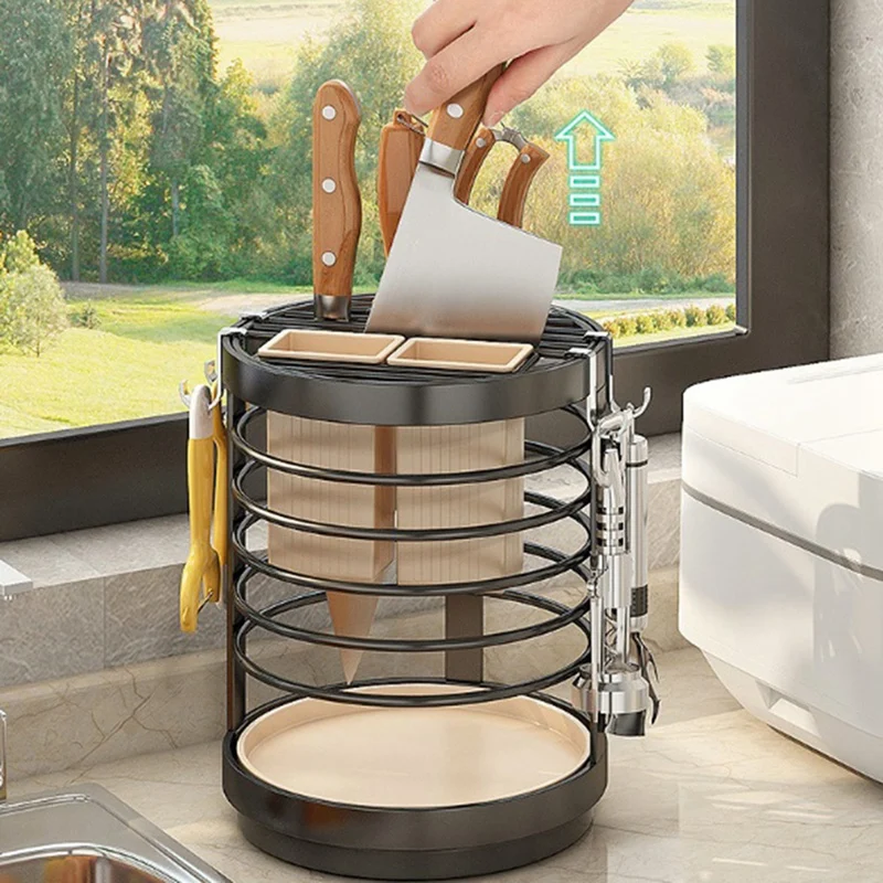 Knife Holder Stand For Cutlery Utensil Inserted Block Storage Tank White Carbon Steel 1Set
Knife Holder Stand For Cutlery Utensil Inserted Block Storage Tank White Carbon Steel 1Set