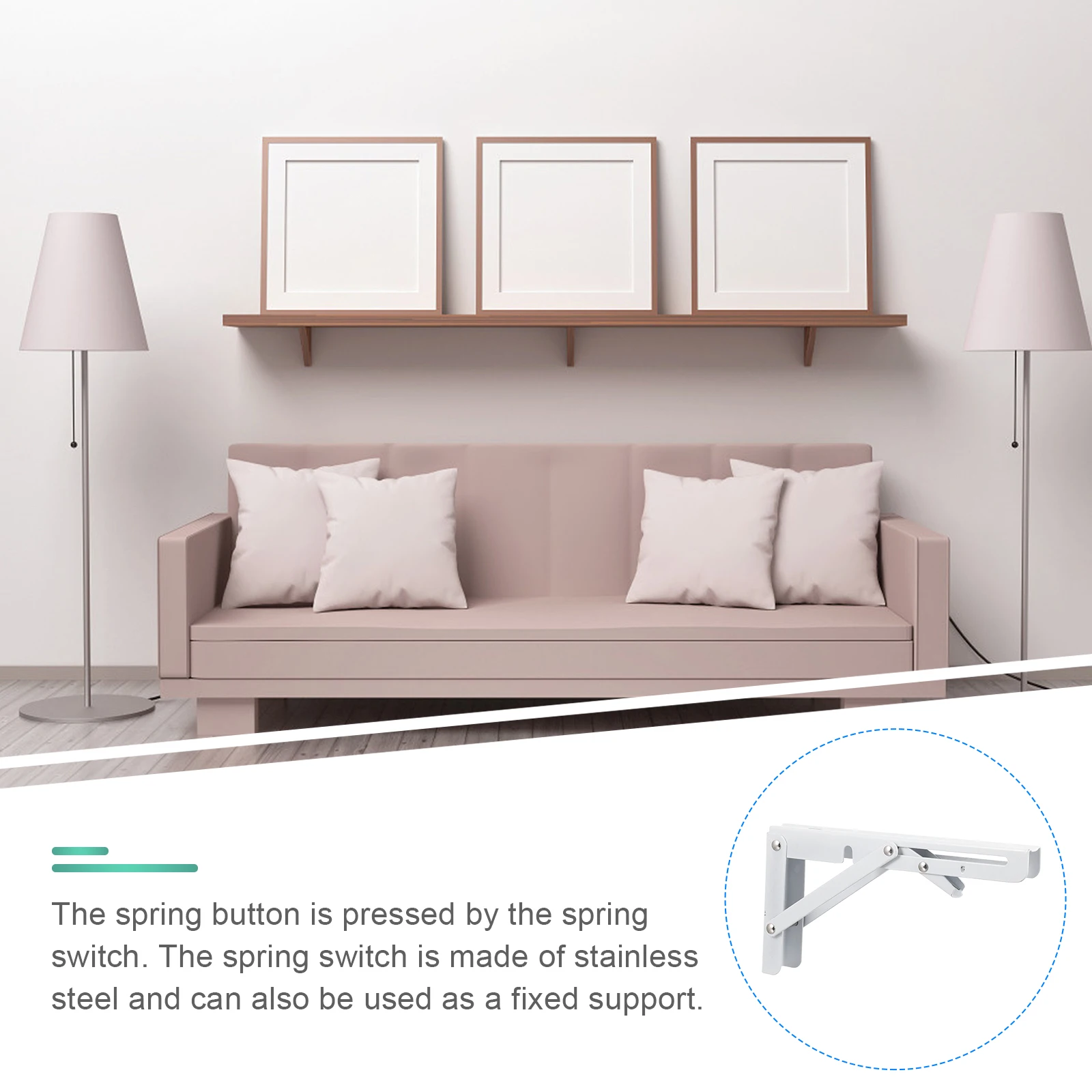 2 шт. настенные кронштейны для полок, складные треугольные складные опоры из нержавеющей стали, сверхмощный L-образный кронштейн для полки, прочный
2 шт. настенные кронштейны для полок, складные треугольные складные опоры из нержавеющей стали, сверхмощный L-образный кронштейн для полки, прочный