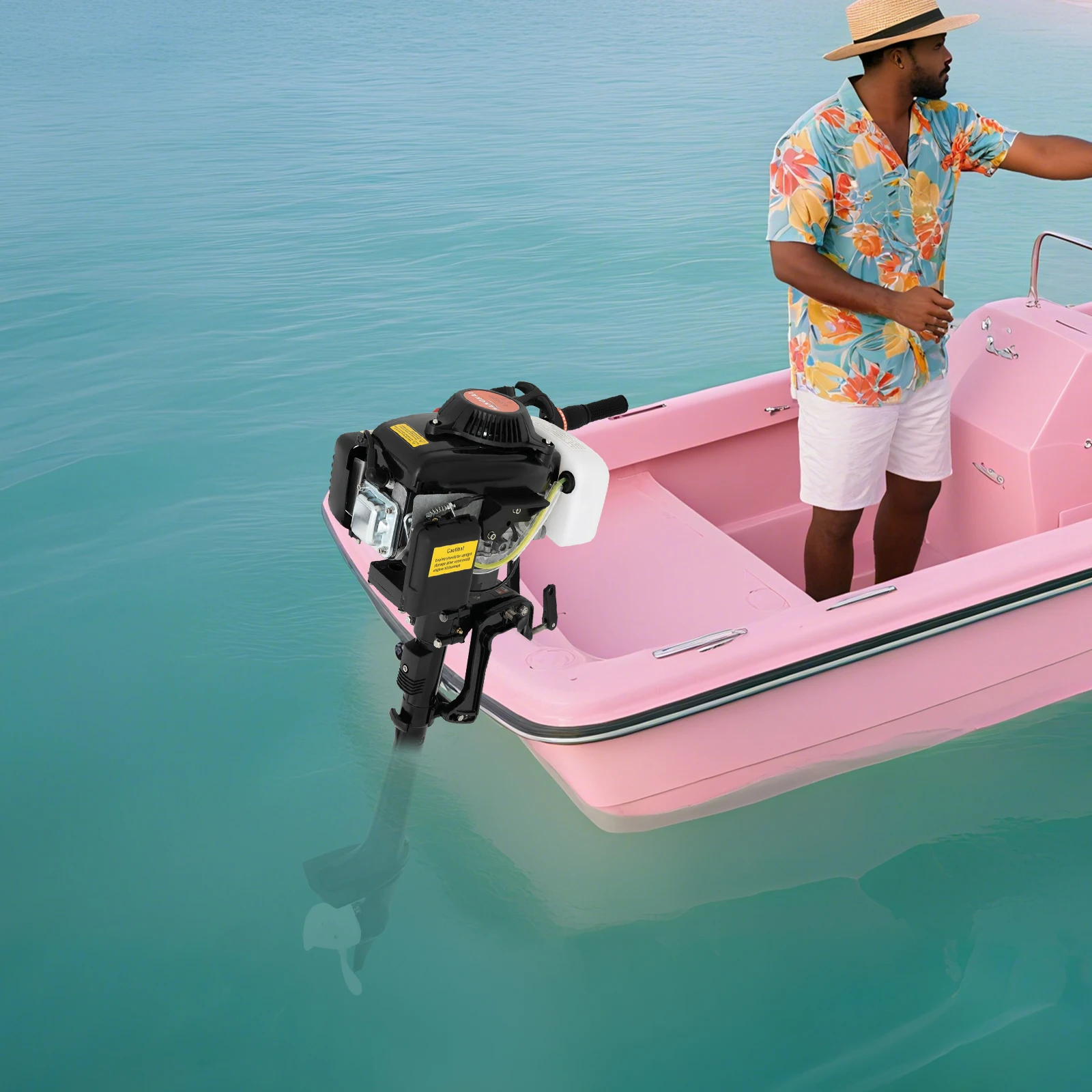 Black Aluminum-plastic 94×30×26cm Four-stroke 4-horsepower Outboard Engine, Manually Start The Outboard Engine
Black Aluminum-plastic 94×30×26cm Four-stroke 4-horsepower Outboard Engine, Manually Start The Outboard Engine
