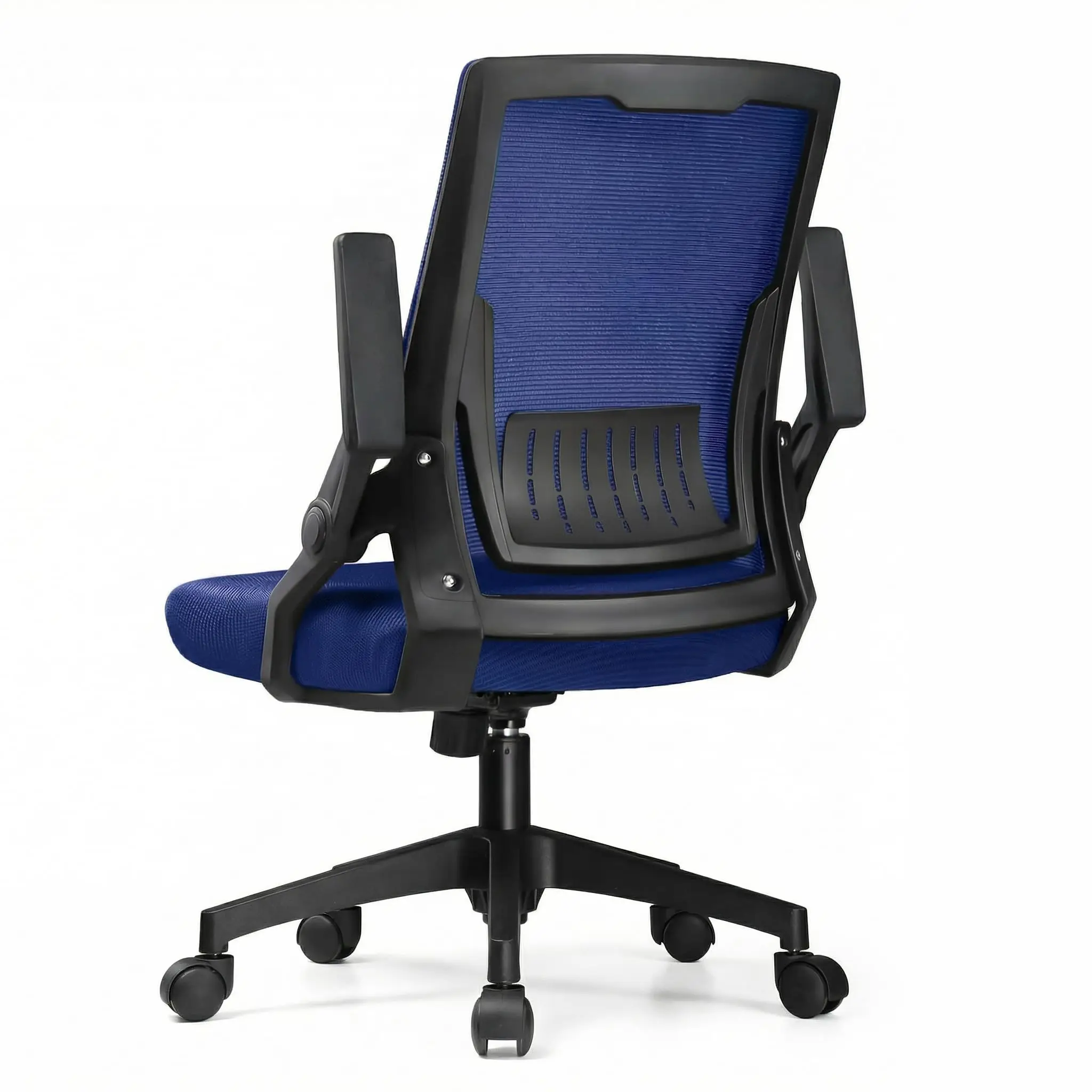 Blue Mesh Executive Office Chair With Adjustable Flip-Up Armrests And Lumbar Support For Home Or Work
Blue Mesh Executive Office Chair With Adjustable Flip-Up Armrests And Lumbar Support For Home Or Work