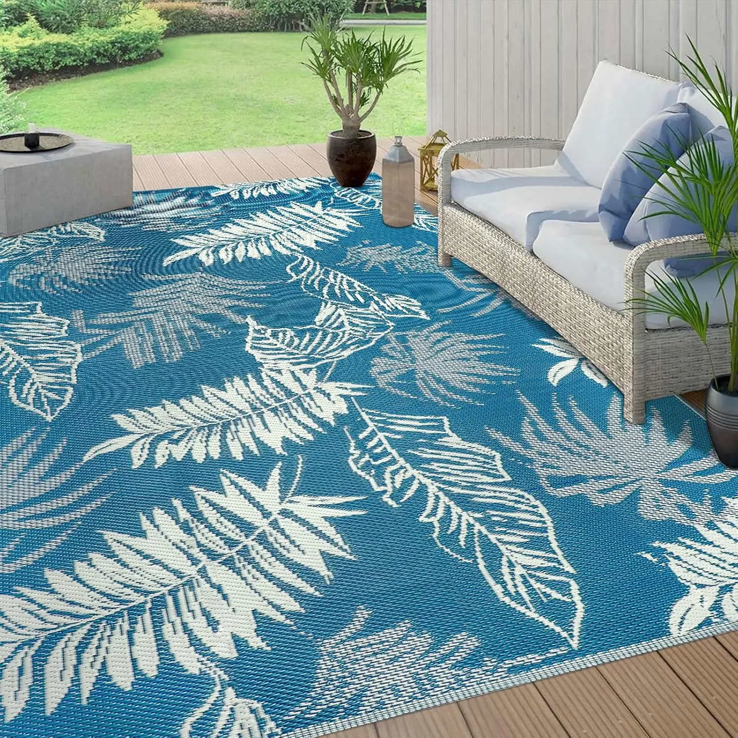 Outdoor Rug Waterproof 6x9 Reversible Plastic Patio Rug Large Outdoor Carpet for Patio Lightweight UV-Resistant Portable Outd
Outdoor Rug Waterproof 6x9 Reversible Plastic Patio Rug Large Outdoor Carpet for Patio Lightweight UV-Resistant Portable Outd