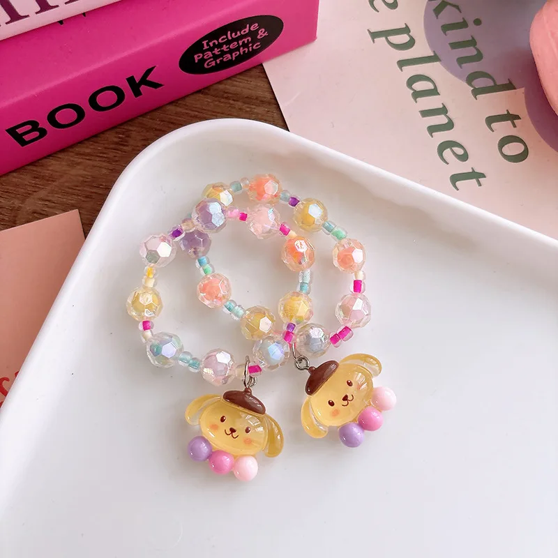 Милый набор браслетов с бусинами Sanrio, кавайные браслеты с подвесками Cinnamoroll, My Melody, Kuromi, Pompompurin, подарок для девочек
Милый набор браслетов с бусинами Sanrio, кавайные браслеты с подвесками Cinnamoroll, My Melody, Kuromi, Pompompurin, подарок для девочек