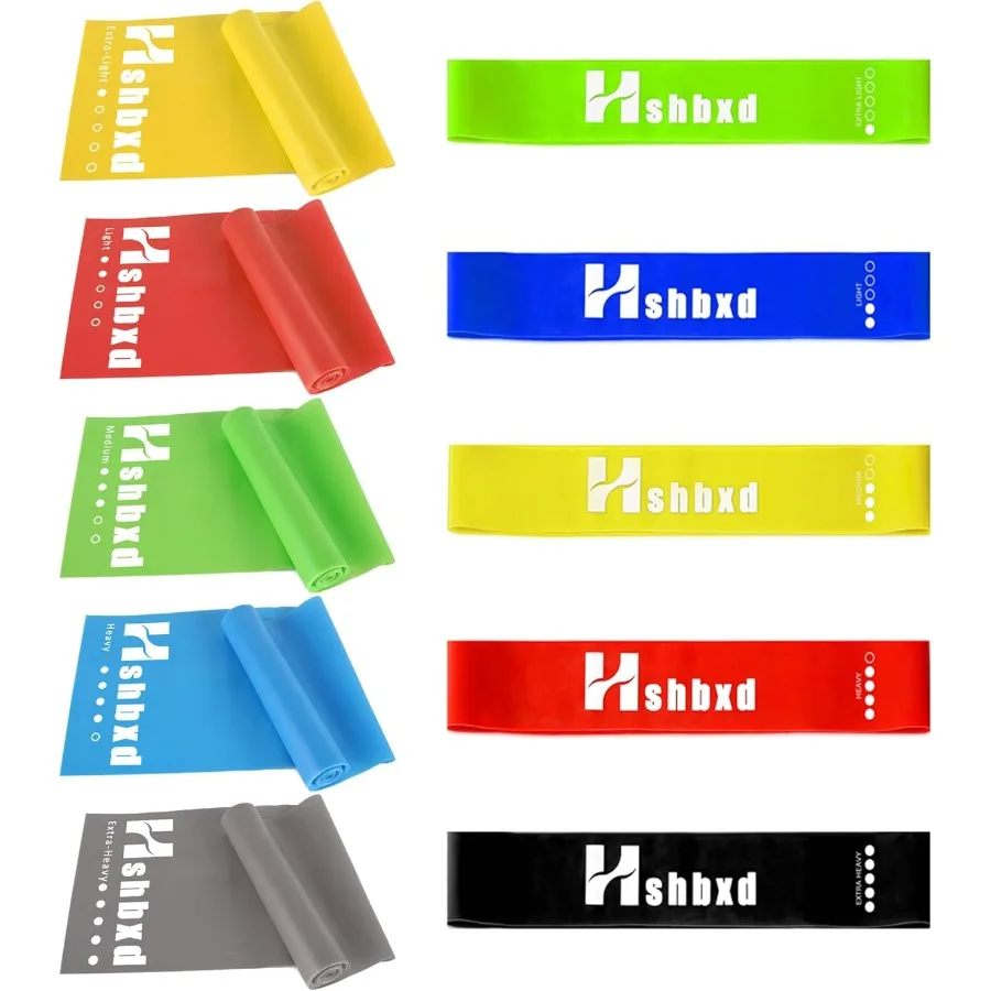 Resistance Bands for Working Out, Physical Therapy Bands, Latex Free Elastic and Exercise Bands Set for Stretching, 10-pcs set
Resistance Bands for Working Out, Physical Therapy Bands, Latex Free Elastic and Exercise Bands Set for Stretching, 10-pcs set