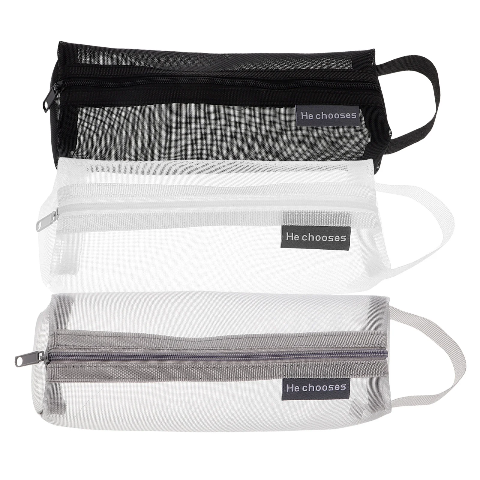 3Pcs Mesh Pencil Case Transparent Clear Pouch with Zipper Large Storage for Pens Pencils Stationery School College Exam Daily
3Pcs Mesh Pencil Case Transparent Clear Pouch with Zipper Large Storage for Pens Pencils Stationery School College Exam Daily