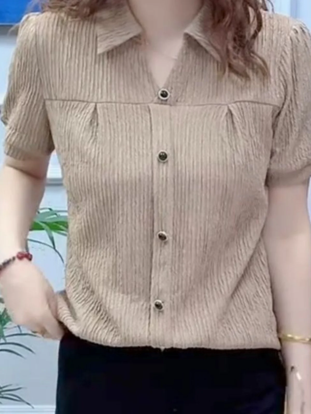 2025 High-End Women's Casual Neck Shirt Loose plus Size Short Sleeve Pure Color Big Shirt Jacket T-Shirt Meat Covering S...
2025 High-End Women's Casual Neck Shirt Loose plus Size Short Sleeve Pure Color Big Shirt Jacket T-Shirt Meat Covering S...