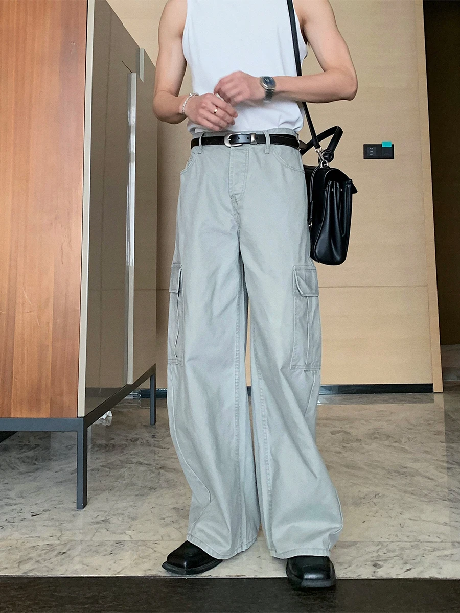 Hualun Summer Pure Cotton Men's Jeans Loose Straight Leg Workwear Trousers Trendy Brand Casual High Waist Denim Pants
Hualun Summer Pure Cotton Men's Jeans Loose Straight Leg Workwear Trousers Trendy Brand Casual High Waist Denim Pants