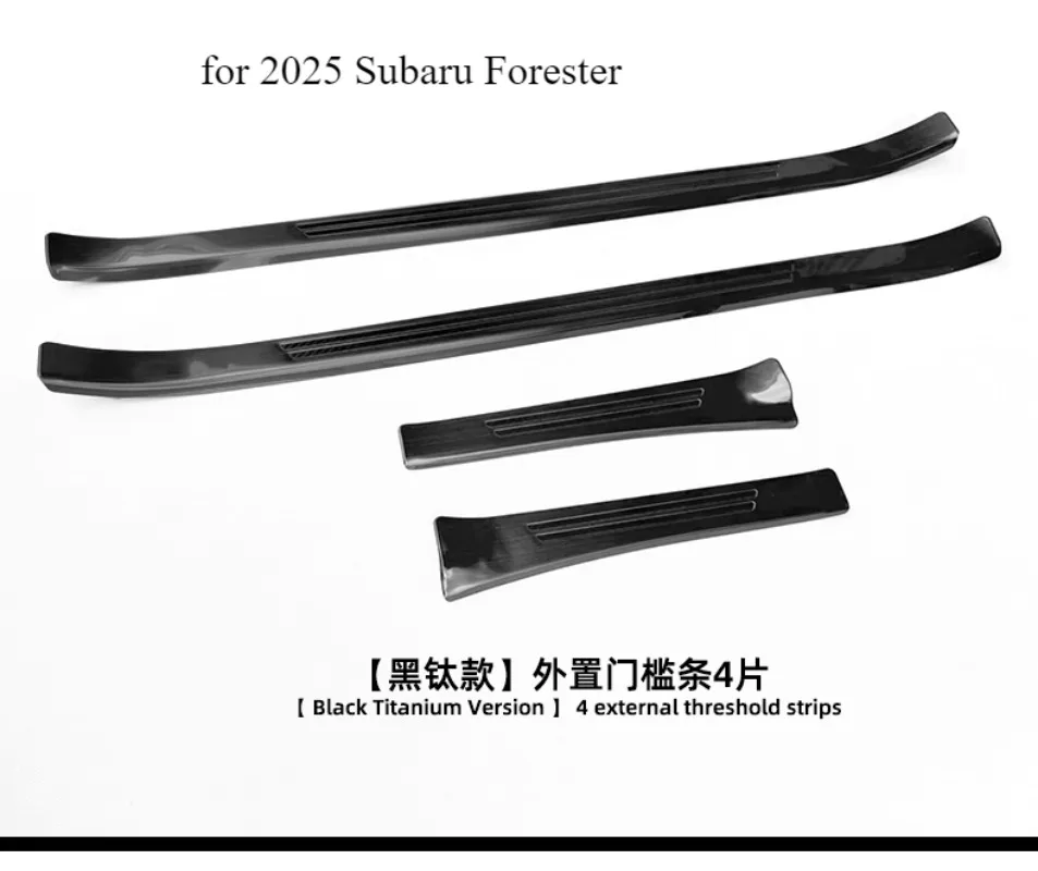 Stainless Steel Door Sill Guards for 2025 Subaru Forester - Premium Anti-Scratch Protection Plates 
Stainless Steel Door Sill Guards for 2025 Subaru Forester - Premium Anti-Scratch Protection Plates