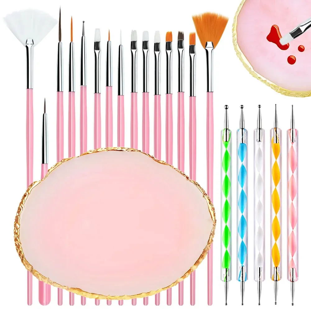 Palette And Brush Design Tip Painting Drawing Display Carving Dotting Pen Gel UV Polish DIY Manicure Set Tools
Palette And Brush Design Tip Painting Drawing Display Carving Dotting Pen Gel UV Polish DIY Manicure Set Tools