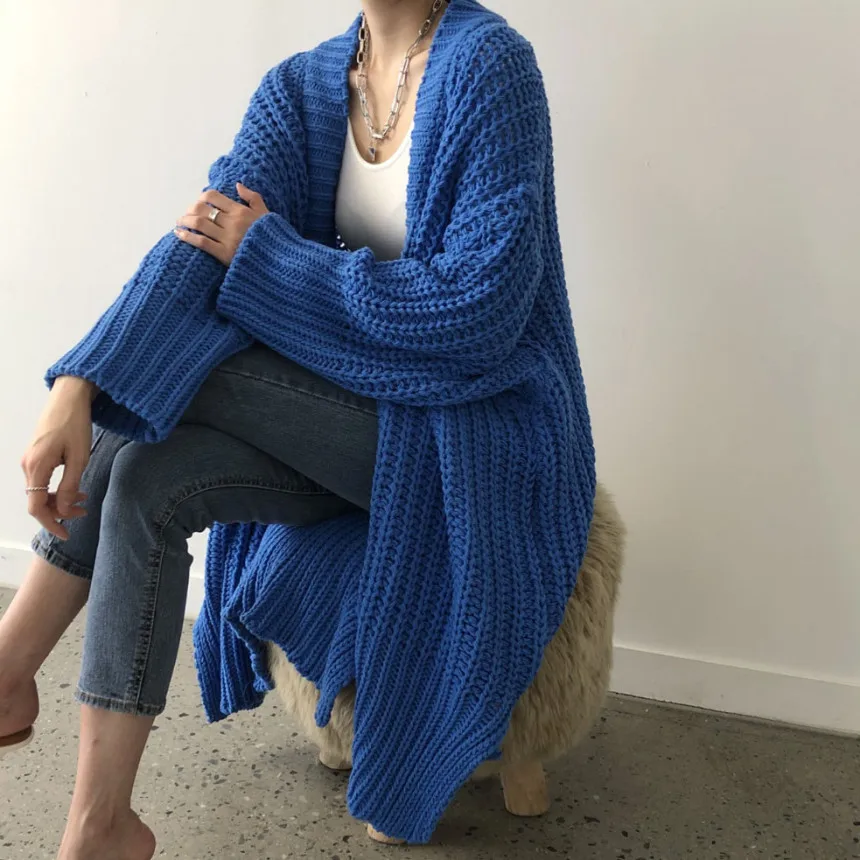 Fashion Women Thick Cardigans Long Sleeves V Neck Twist Knitwear Knitted Street Wear Loose Sweater Long Coat
Fashion Women Thick Cardigans Long Sleeves V Neck Twist Knitwear Knitted Street Wear Loose Sweater Long Coat