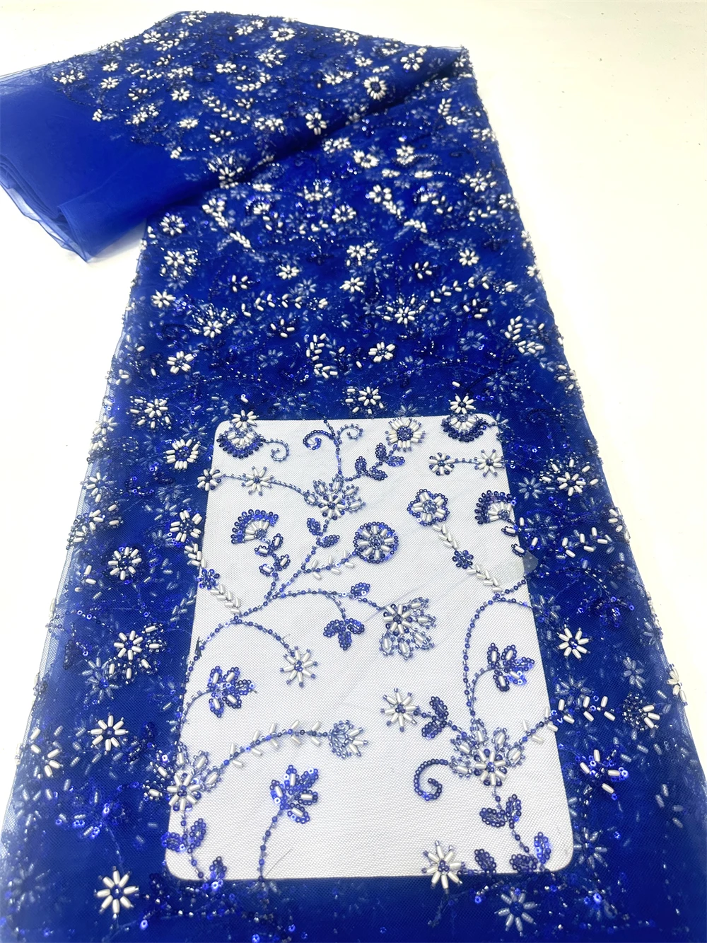 African Luxury French Beaded Lace Fabric Sequins 2026 High-Quality Embroidered Tulle Nigerian Style Party Dress Sewing Material
African Luxury French Beaded Lace Fabric Sequins 2026 High-Quality Embroidered Tulle Nigerian Style Party Dress Sewing Material