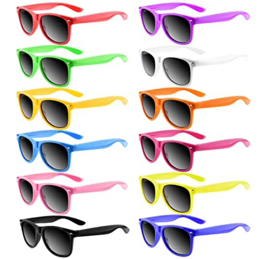 12 Pack Sunglasses Neon Colors Sunglasses Party Favors Goody Bag Fillers Bulk for Birthday Party Beach Pool Party, 12 Colors
12 Pack Sunglasses Neon Colors Sunglasses Party Favors Goody Bag Fillers Bulk for Birthday Party Beach Pool Party, 12 Colors