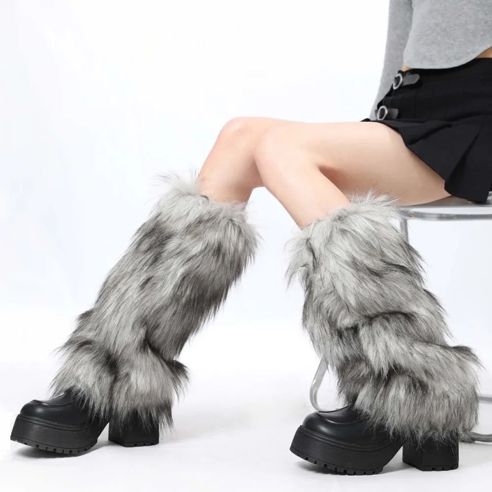 Foot Cover Faux Fur Furry Leg Warmers 25/40/50cm Y2K Lolita Boots Cover Kawaii Thickened Warm Knee Sleeve Autumn/Winter
Foot Cover Faux Fur Furry Leg Warmers 25/40/50cm Y2K Lolita Boots Cover Kawaii Thickened Warm Knee Sleeve Autumn/Winter