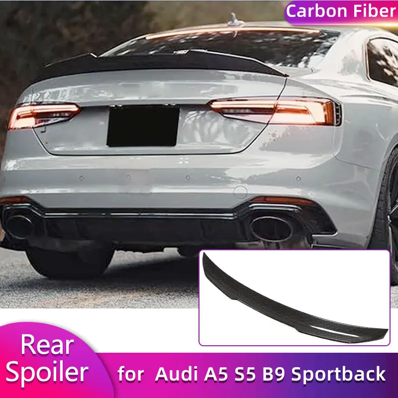 Full Carbon Fiber Rear Trunk Spoiler Wings for Audi A5 A5-Sline S5 B9 B9.5 Sportback 4D 2017-2026 Car Rear Spoiler Boot Wing Lip
Full Carbon Fiber Rear Trunk Spoiler Wings for Audi A5 A5-Sline S5 B9 B9.5 Sportback 4D 2017-2026 Car Rear Spoiler Boot Wing Lip