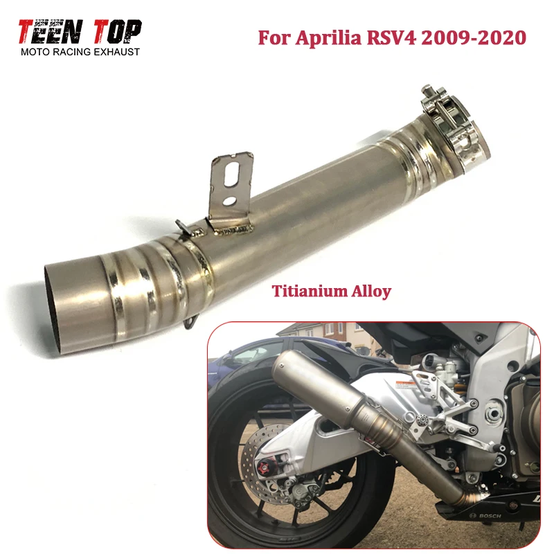 TitaniumAlloy RSV40 Exhaust Pipe For Aprilia RSV4 Exhaust Middle Pipe 2009-2021 60.5mm Motorcycle Escape Moto Mid Connect Tube
TitaniumAlloy RSV40 Exhaust Pipe For Aprilia RSV4 Exhaust Middle Pipe 2009-2021 60.5mm Motorcycle Escape Moto Mid Connect Tube