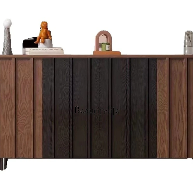 Medieval solid wood dining side cabinet American French living room retro decorative partition cabinet against the wall entrance
Medieval solid wood dining side cabinet American French living room retro decorative partition cabinet against the wall entrance