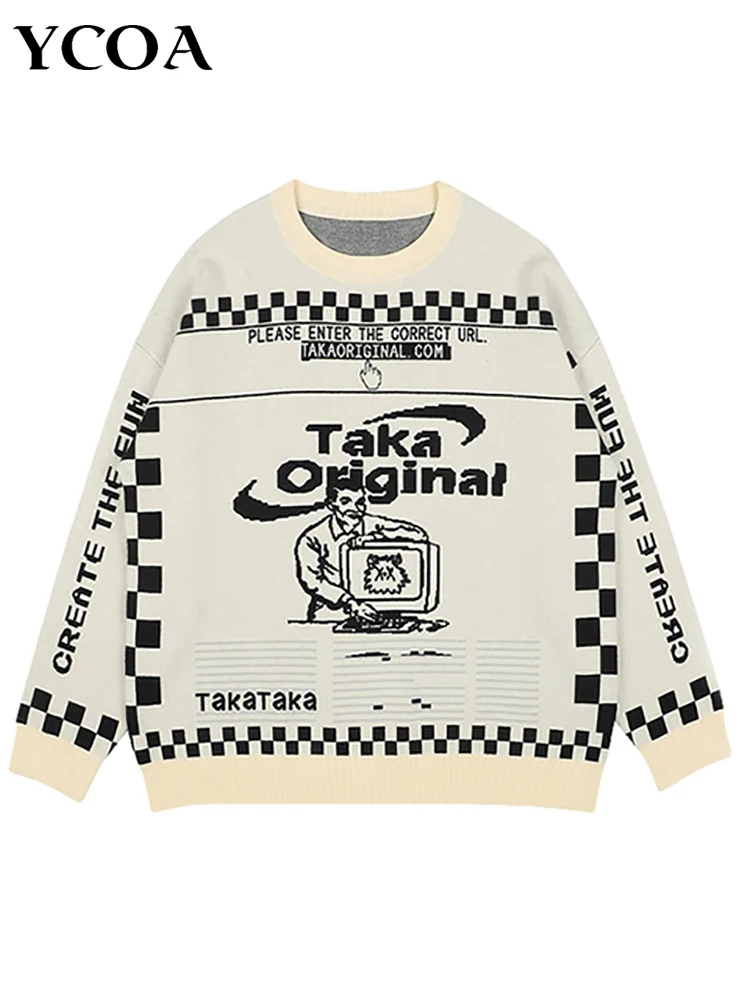 Women's Sweater Oversized Y2k Aesthetics Tops Knit Pullover Jumper Graphic Winter Streetwear Korean Fashion Long Sleeve Clothes
Women's Sweater Oversized Y2k Aesthetics Tops Knit Pullover Jumper Graphic Winter Streetwear Korean Fashion Long Sleeve Clothes