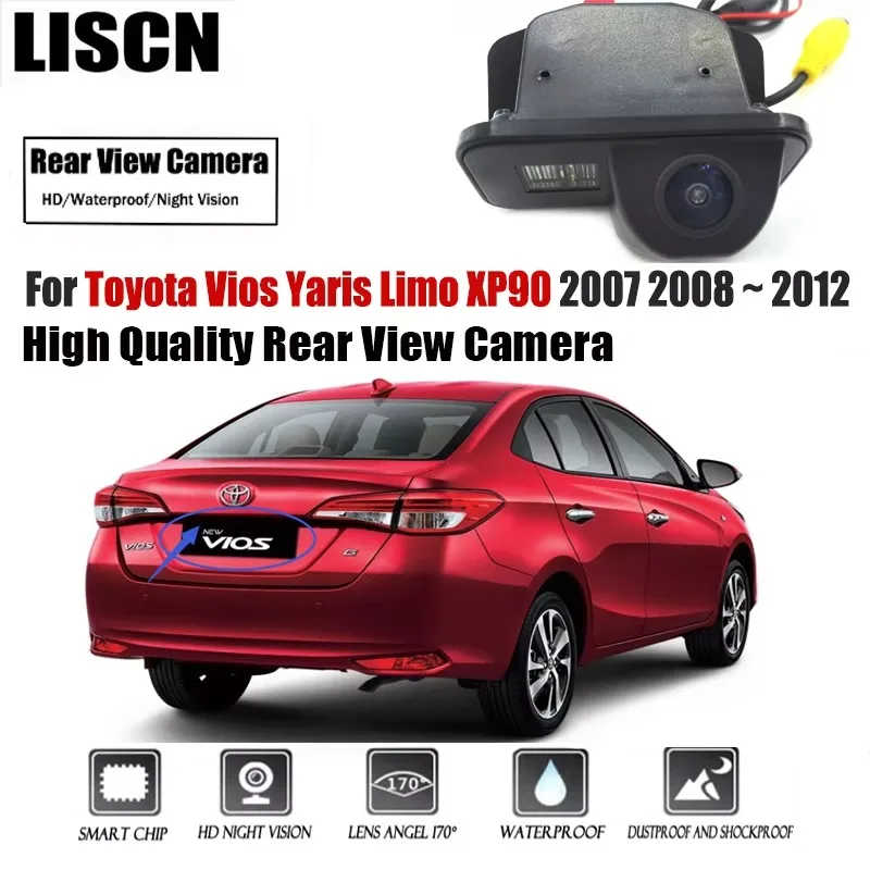 For Toyota Vios Yaris Limo XP90 2007 2008 ~ 2012 HD Rear View Camera HD Night Vision Waterproof Backup Parking Reversing Camera
For Toyota Vios Yaris Limo XP90 2007 2008 ~ 2012 HD Rear View Camera HD Night Vision Waterproof Backup Parking Reversing Camera