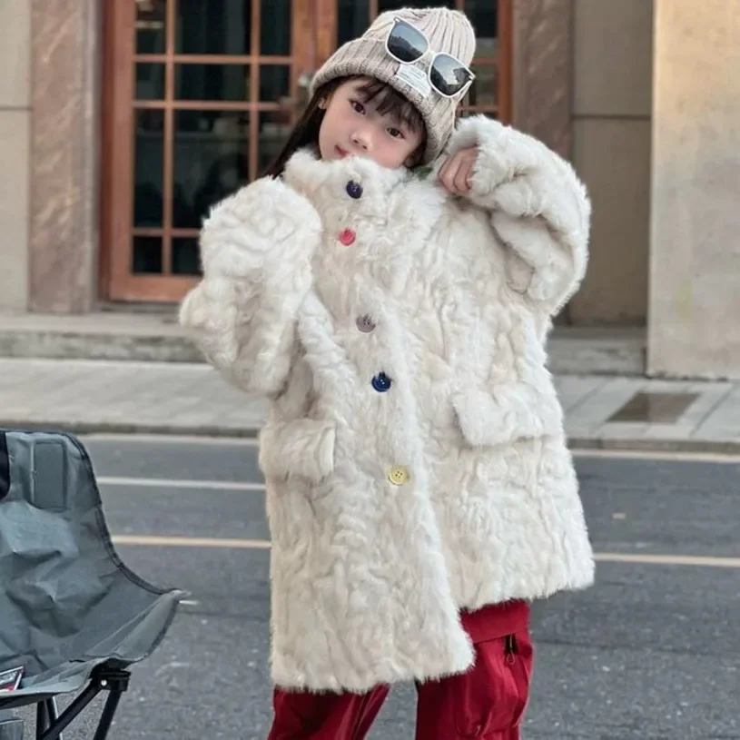 2024 Winter New Children's Faux Fur Jacket Hairy Imitation Fox Fur Coat Girls Warm Overcoat A4224
2024 Winter New Children's Faux Fur Jacket Hairy Imitation Fox Fur Coat Girls Warm Overcoat A4224
