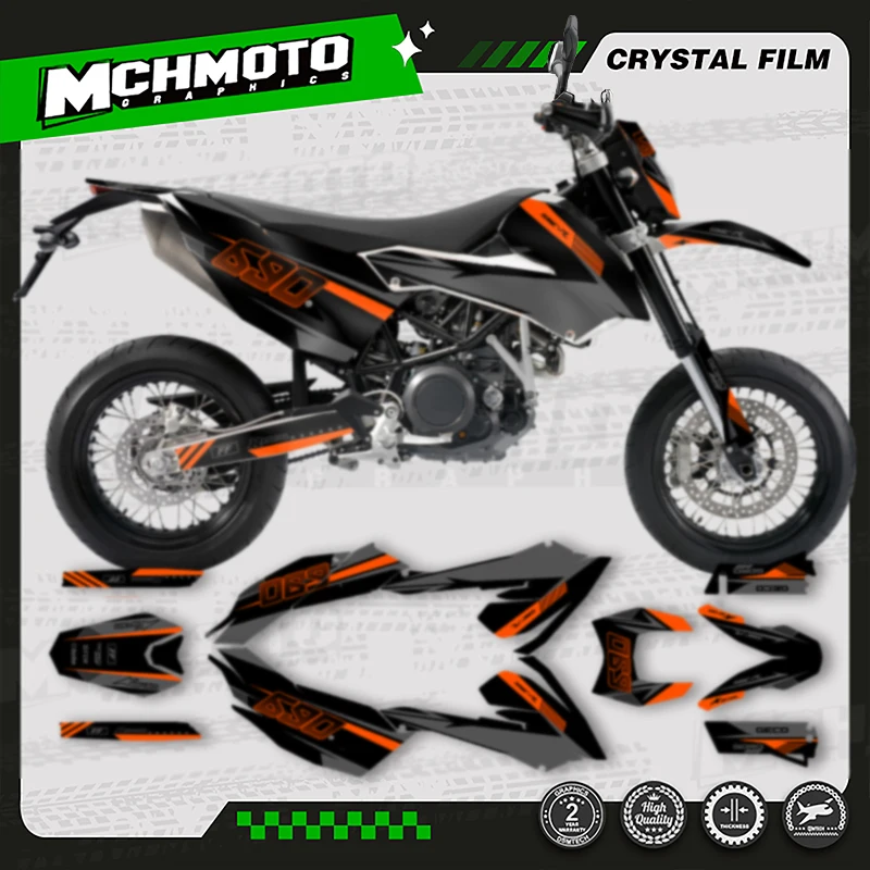 MCHMFG Custom Motorcycle Fairing Graphics Decals Stickers Kits For KTM SMC690 LC4 2008 2009 2010 2011
MCHMFG Custom Motorcycle Fairing Graphics Decals Stickers Kits For KTM SMC690 LC4 2008 2009 2010 2011
